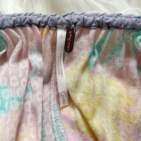 NEW Free People Light Combo Wisteria Floral Open Back Sleeveless Maxi Dress - Picture 6 of 9